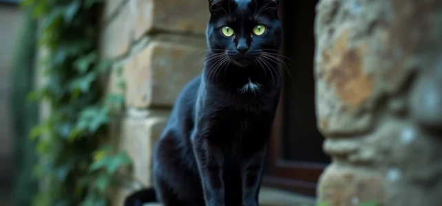 Décrypter la signification du chat noir aux yeux verts : mystères et croyances